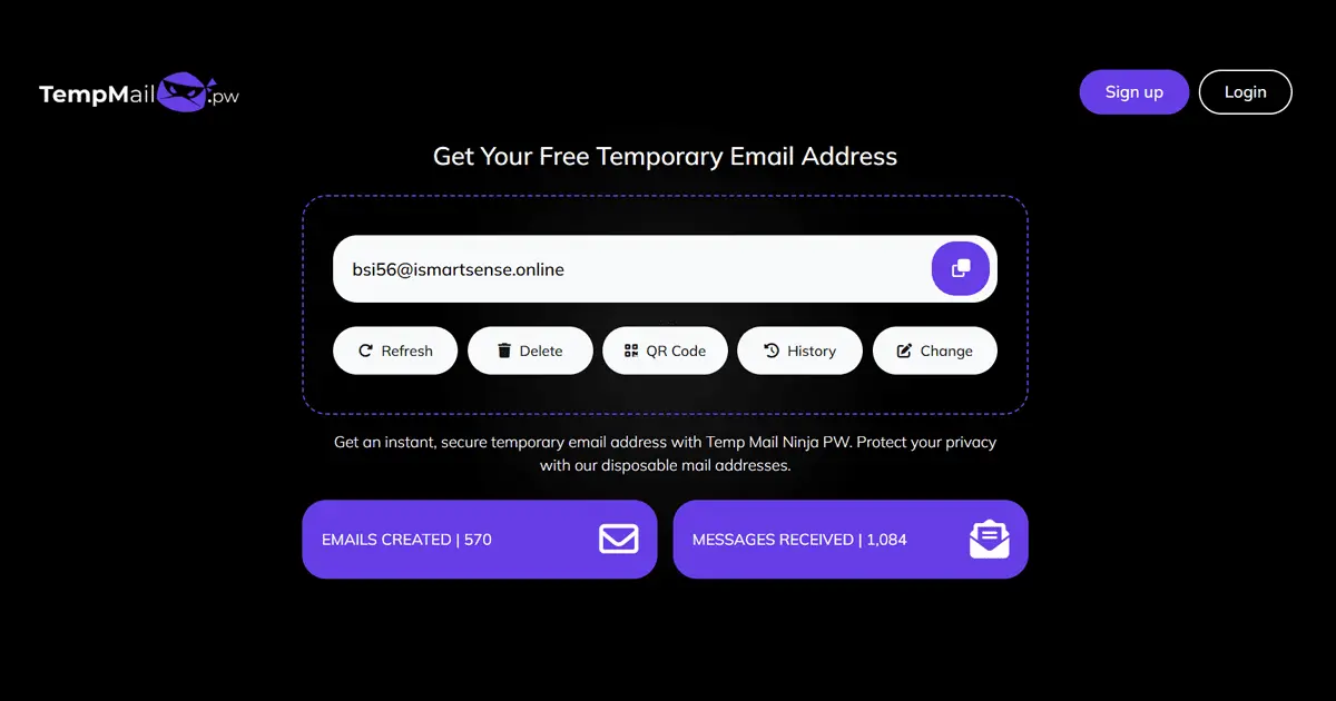temporary email address