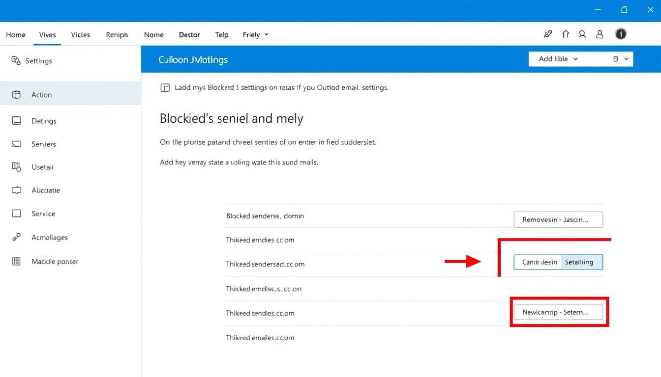Outlook.com allows you to manage all blocked senders in one convenient location